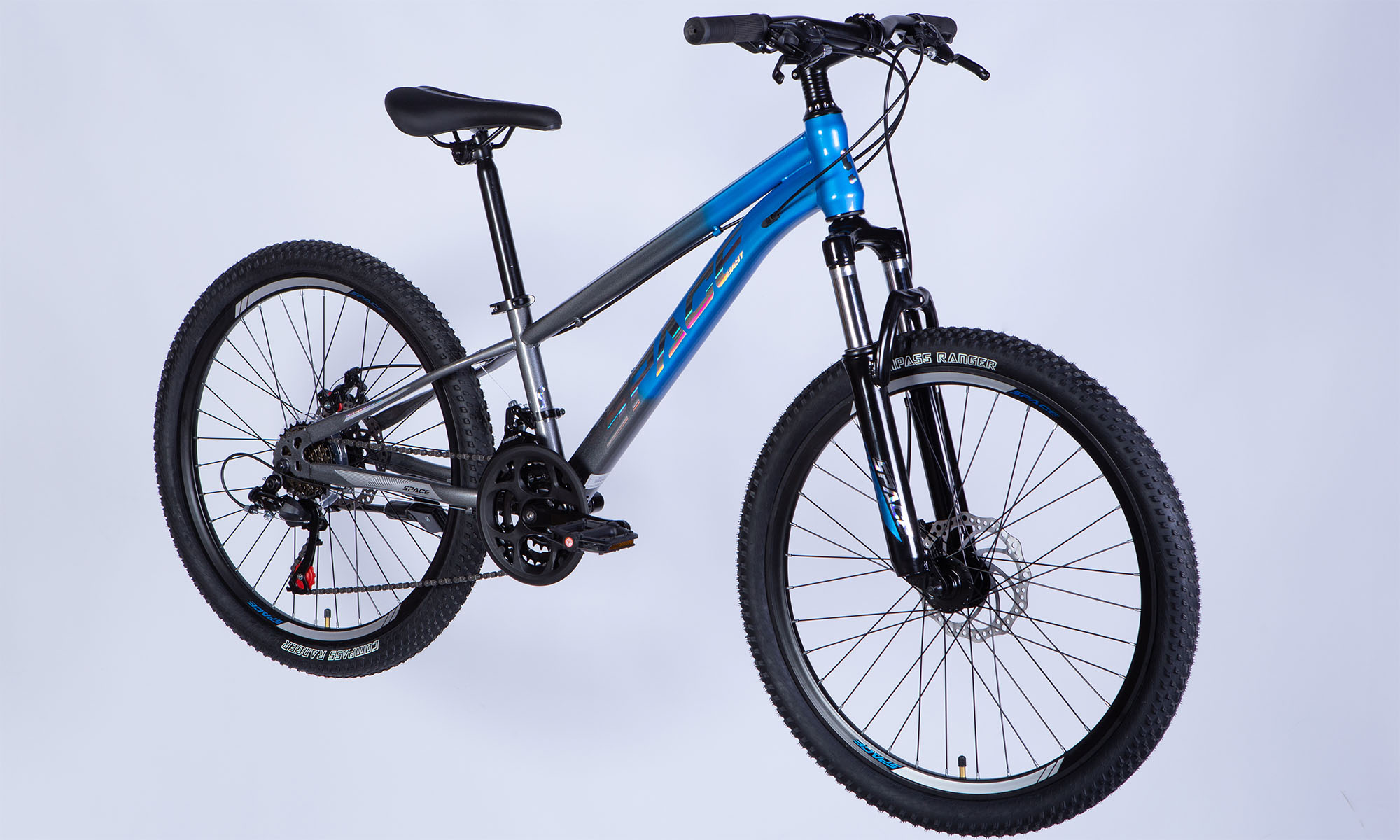 Велосипед SPACE MARS DD FR 24", размер XXS рама-11", год 2026, сине-серый 3