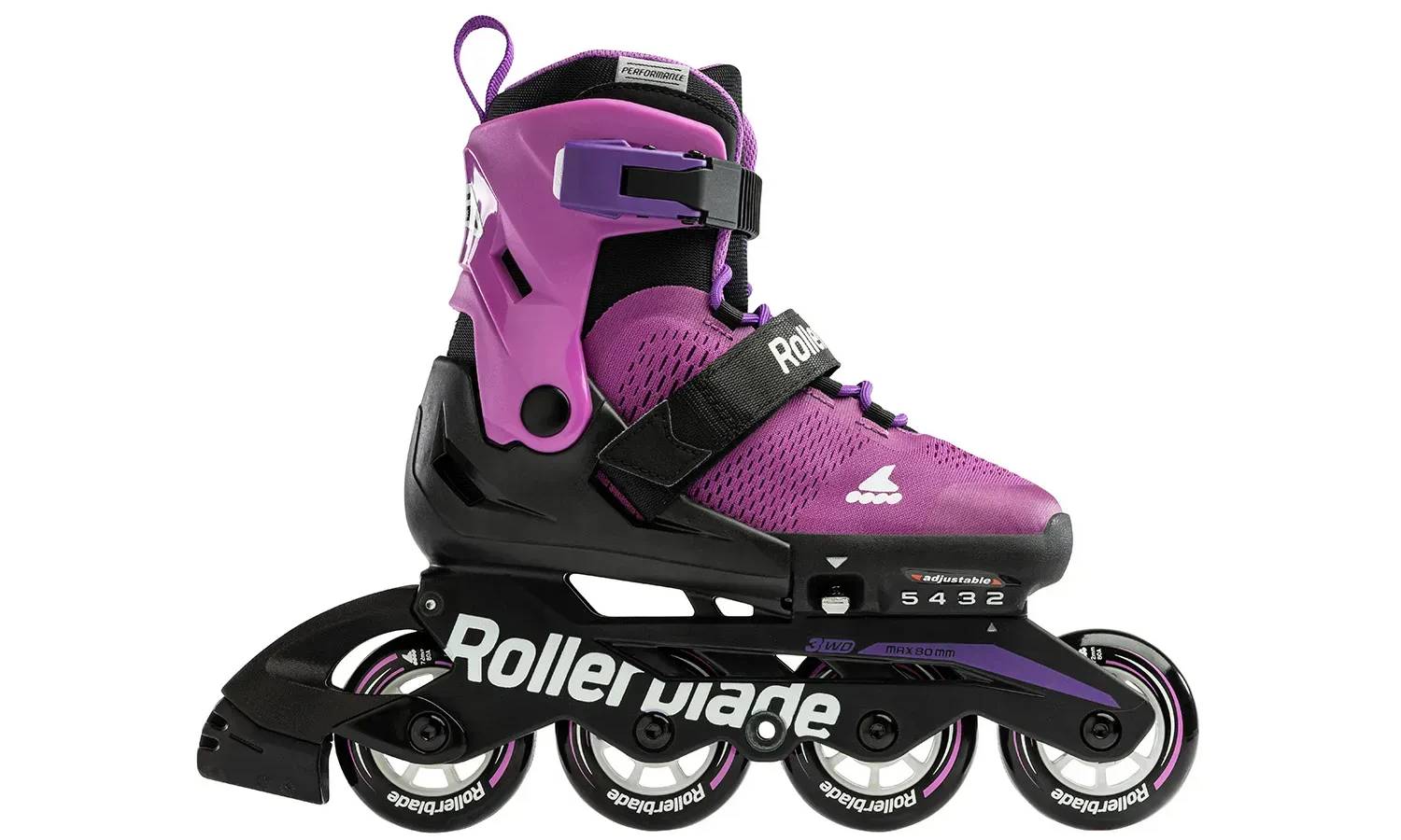 Фотографія Ролики Rollerblade Microblade 2024 purple-black 33-36.5 3