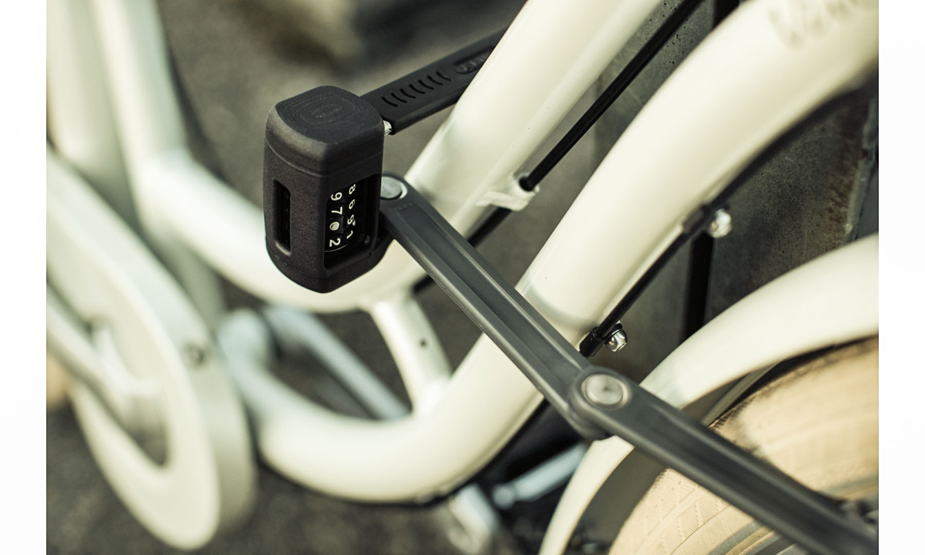 Фотографія Замок сегментний ABUS 6055C/85 Bordo Lite чорний + кріплення SH 2
