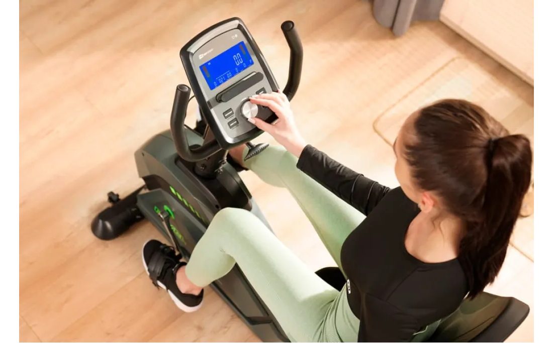 Горизонтальный велотренажер Hop-Sport HS-120L Ravel черный 11