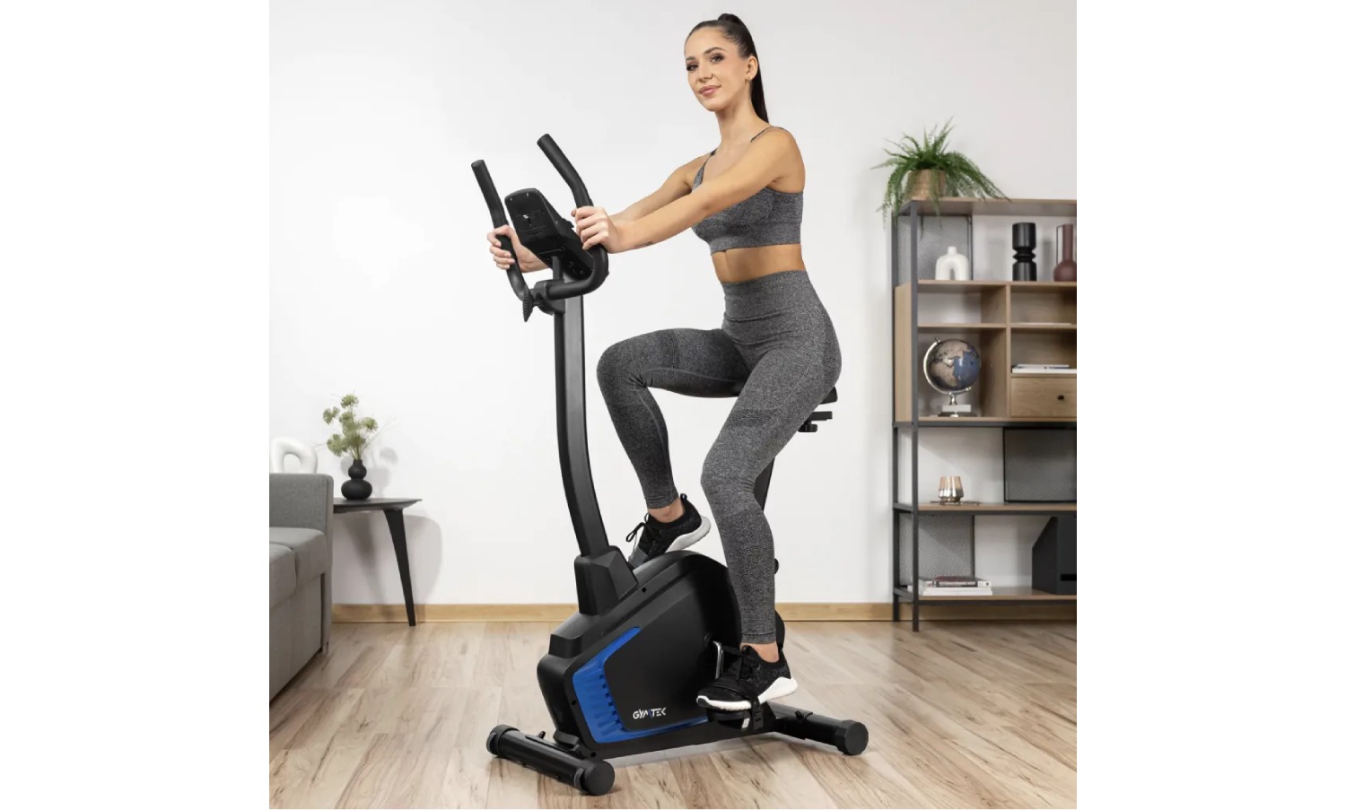 Велотренажер Gymtek XB1800 электромагнитный синий 11