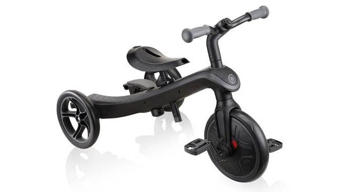 Велосипед дитячий GLOBBER серії EXPLORER TRIKE DELUXE PLAY 4в1, чорно-сірий 4