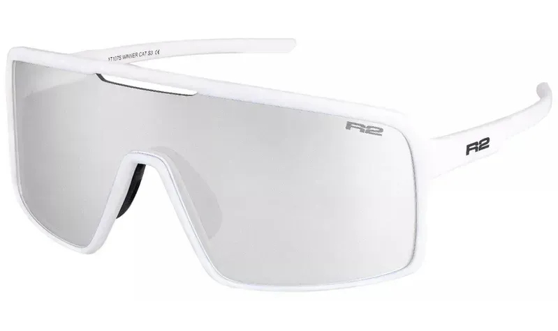 Очки R2 WINNER белый, линза серая ice blue chrome PC Photochromic, категория 0-3 