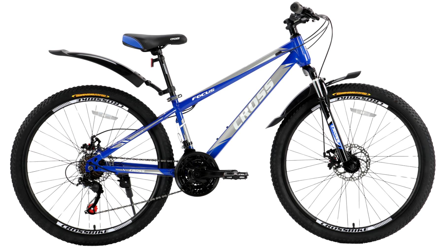 Фотографія Велосипед Cross Focus 26", размер XS рама 13" (2024), Сине-серый