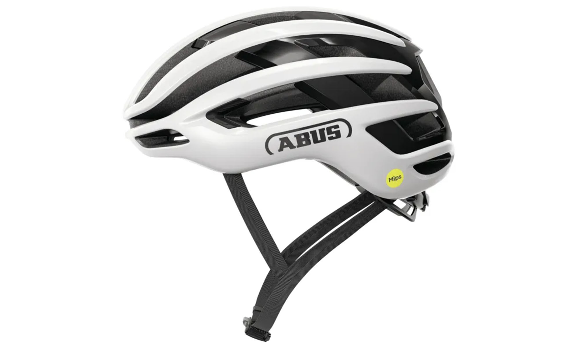Велошлем спортивный ABUS AIRBREAKER 2.0 MIPS, размер L (57-61 см), глянцевый белый Велошлем спортивный ABUS AIRBREAKER 2.0 MIPS, размер L (57-61 см), глянцевый белый