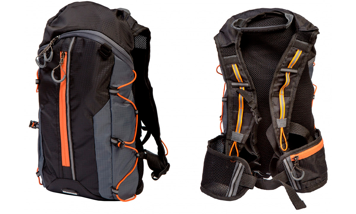 Рюкзак QIJIAN BAGS B-300 черно-оранжевый