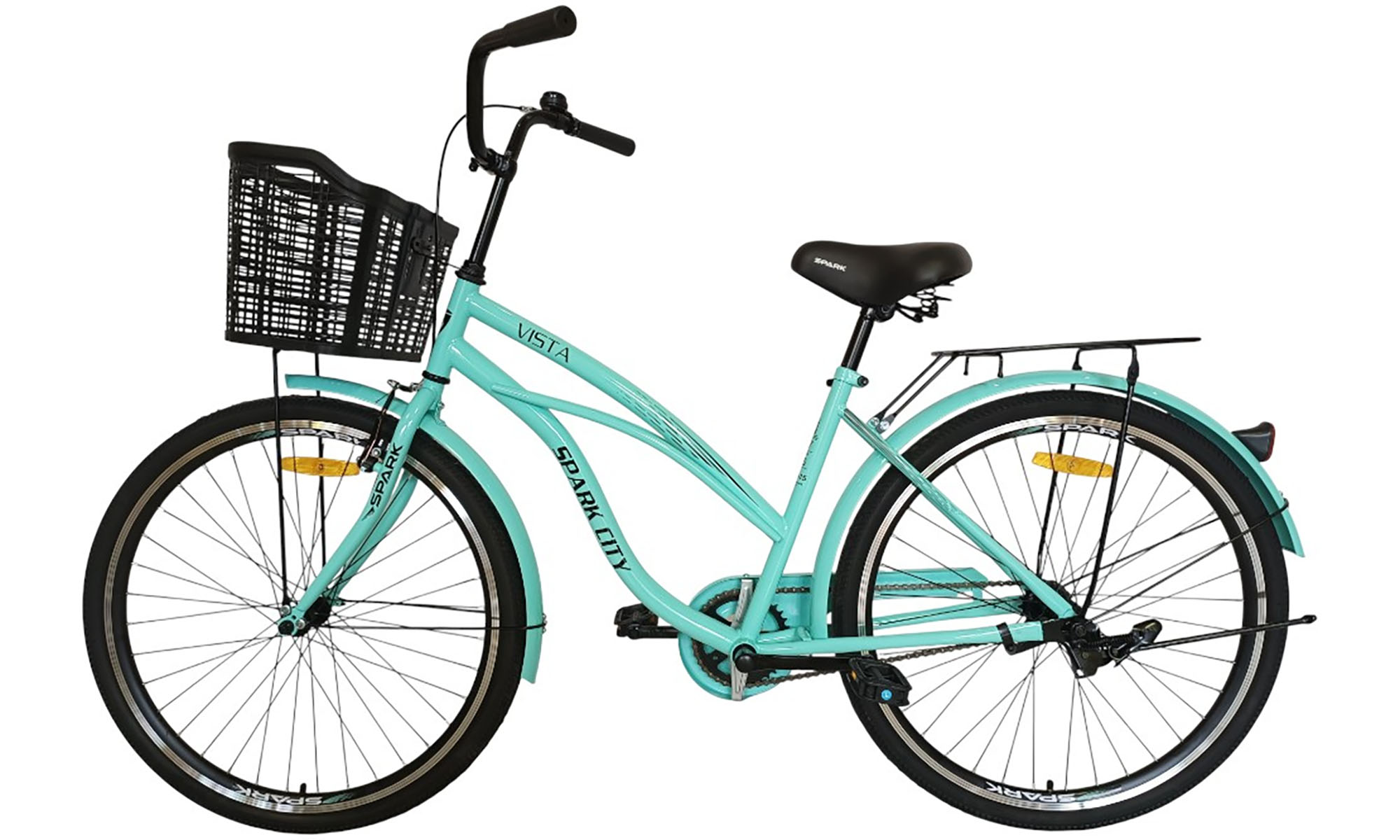 Велосипед SPARK CITY VISTA 26", размер M, рама - 17", год 2026, голубой 4