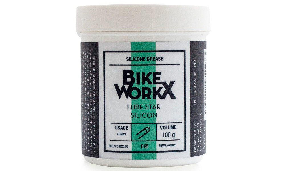 Фотография Густая смазка BikeWorkX Lube Star Silicon банка 100 г