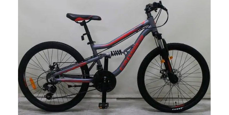 Фотография Велосипед Crosser Legion 24" размер XXS рама 13 2021 Серо-красный