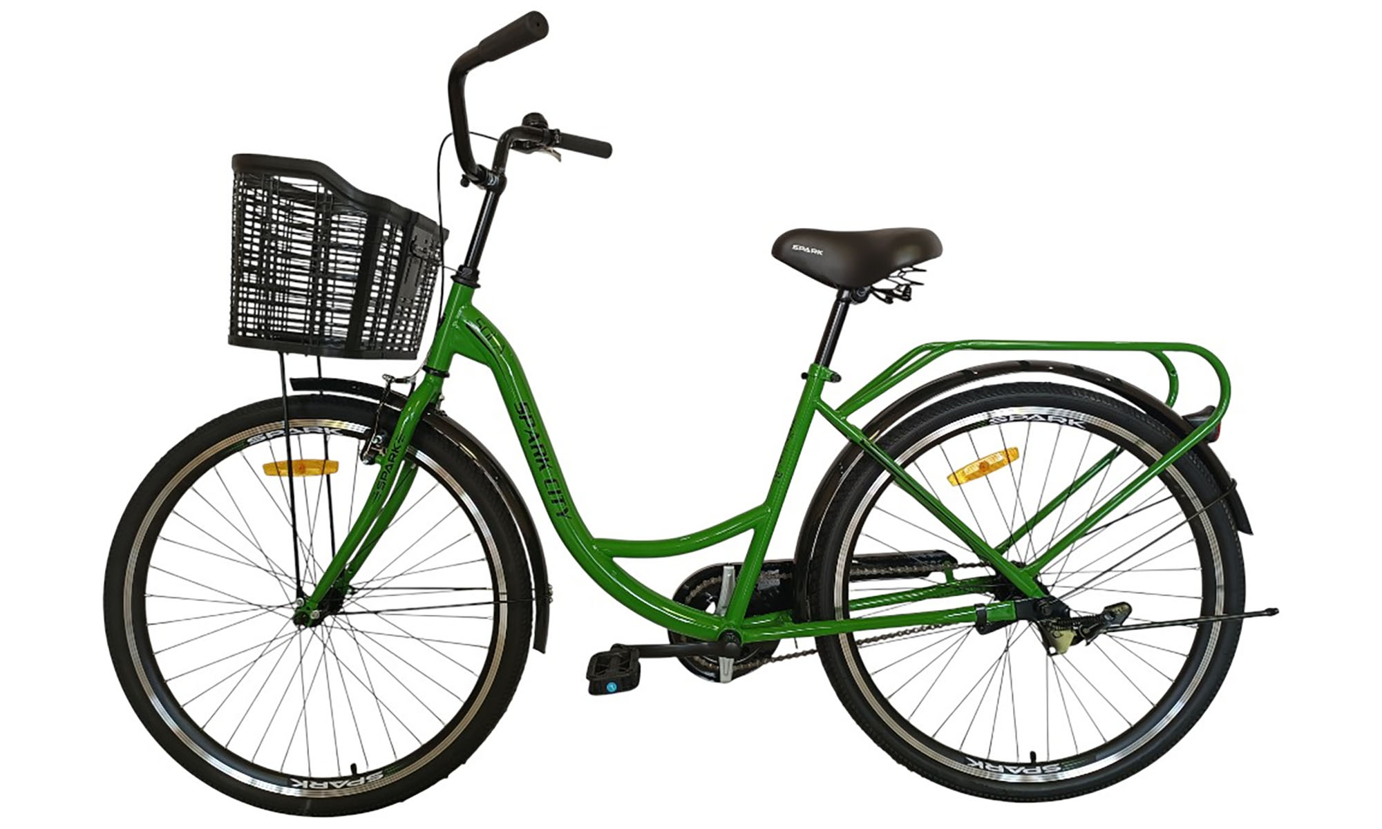 Велосипед SPARK CITY SOLA 26", размер M, рама - 17", год 2026, зеленый 4 Велосипед SPARK CITY SOLA 26", размер M, рама - 17", год 2026, зеленый 4