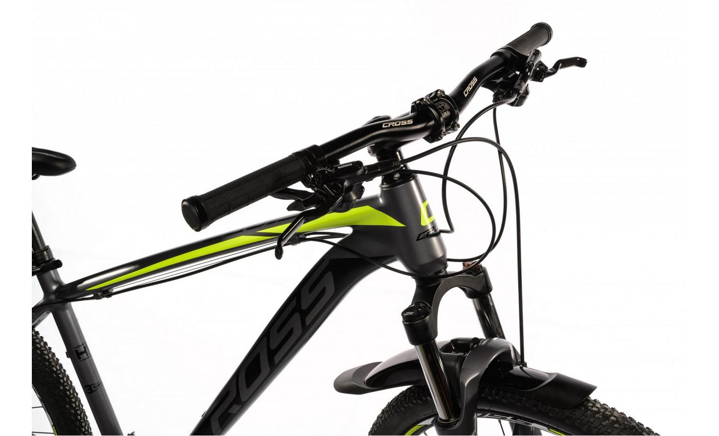 Фотография Велосипед Cross Egoist V1.0 29" размер М рама 18 2022 Серо-желтый 2