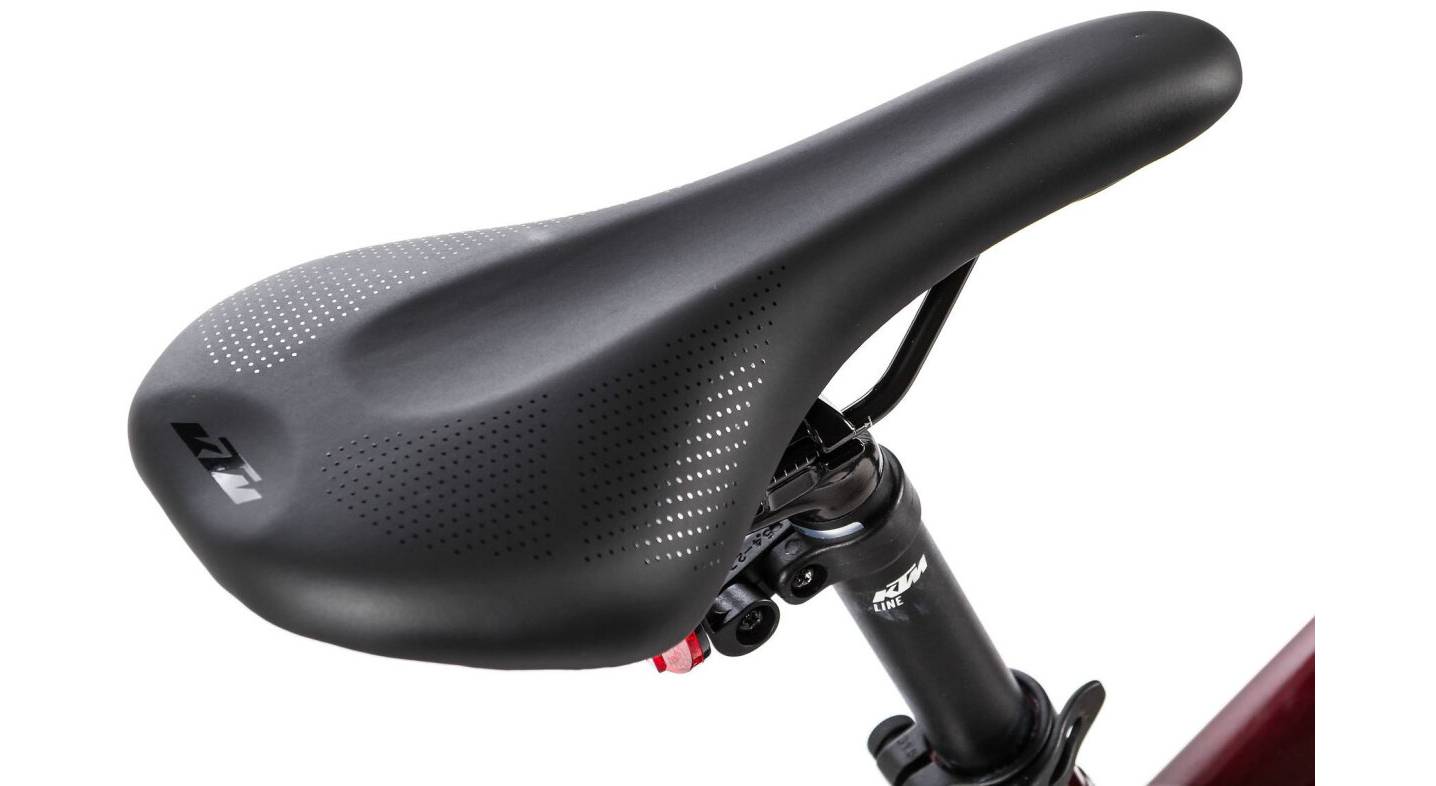 Фотография Велосипед KTM PENNY LANE 271 27.5", размер M рама 42 (2022) Красный 6