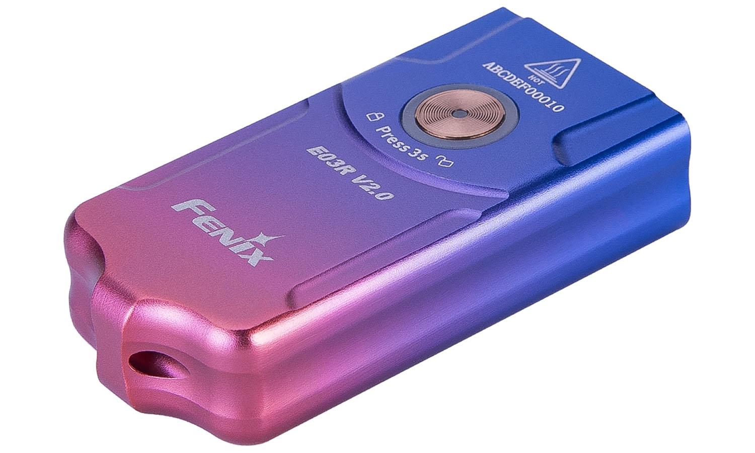 Фонарь наключный Fenix E03R V2.0, сиреневый 4 Фонарь наключный Fenix E03R V2.0, сиреневый 4