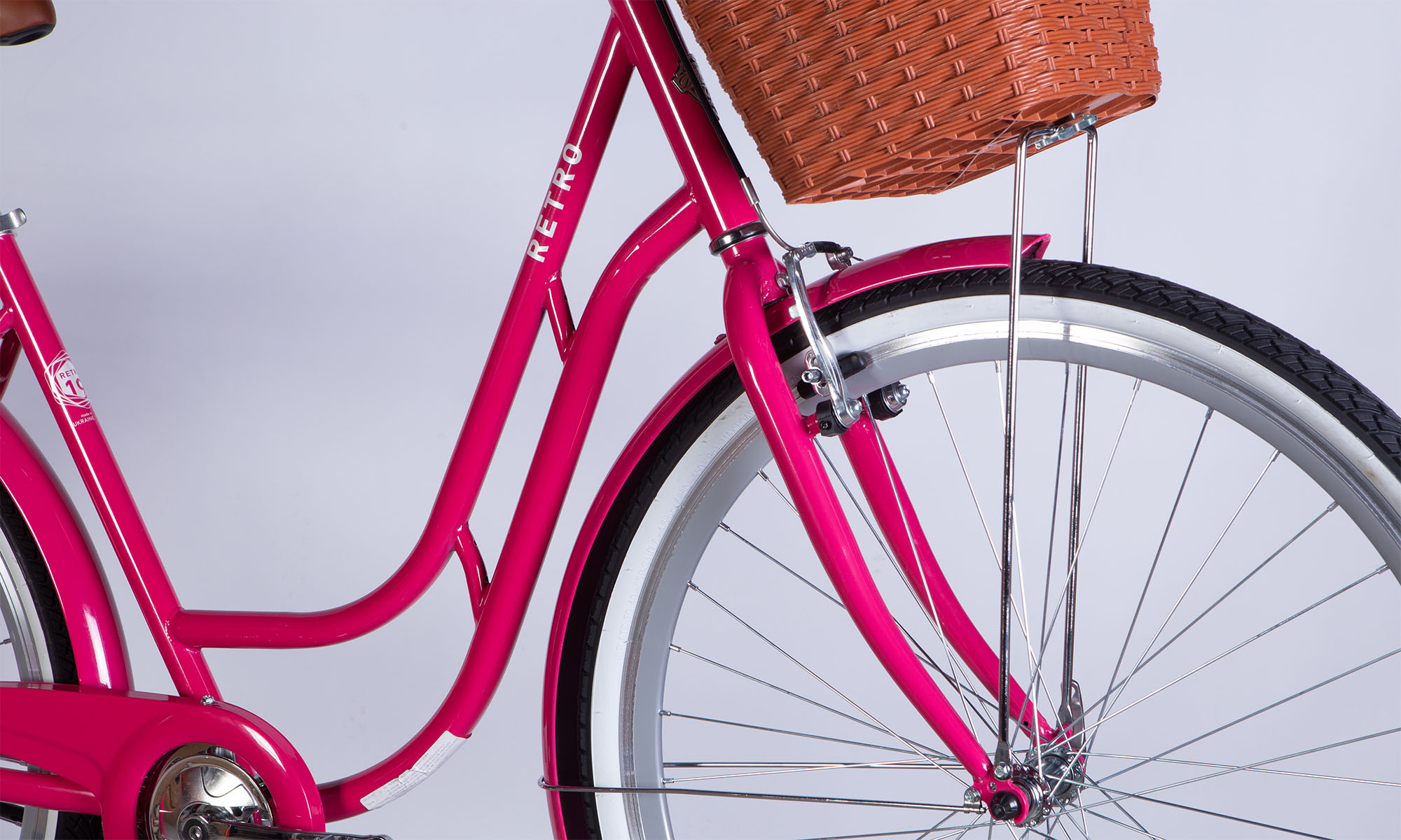 Фотография Велосипед Dorozhnik RETRO Velosteel 28", размер L, рама 19", 2025, розовый  3