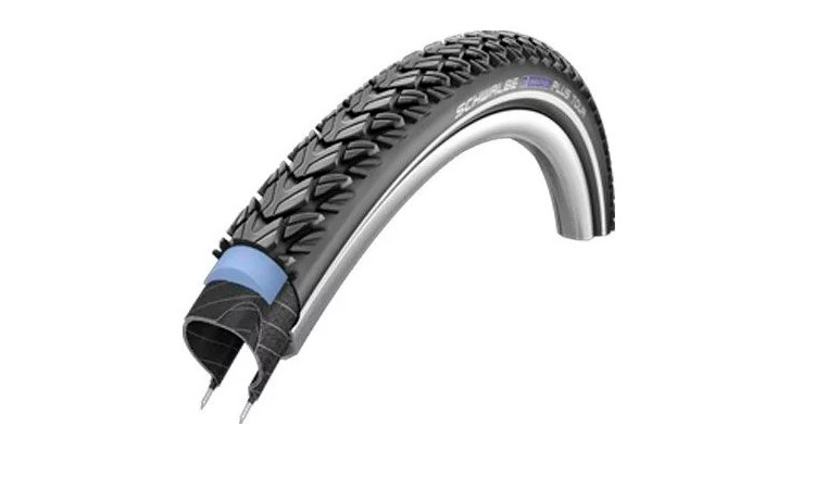 Фотография Покрышка 26x2.00 (50-559) Schwalbe MARATHON PLUS TOUR HS404 S-Guard B+RT EC, 67EPI black