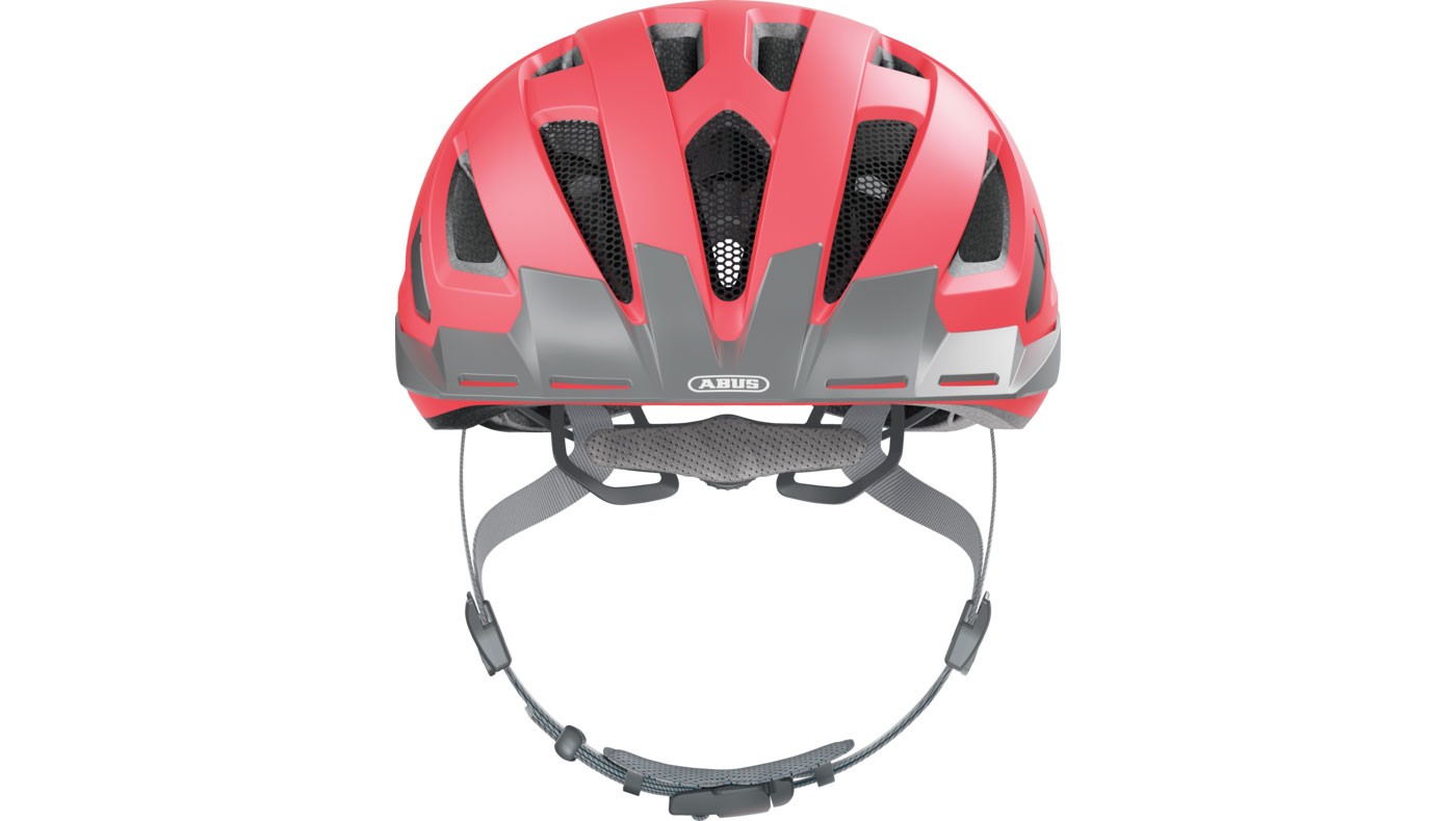 Велошлем ABUS URBAN-I 3.0 размер S (51-55 см), Серо-красный 4 Велошлем ABUS URBAN-I 3.0 размер S (51-55 см), Серо-красный 4