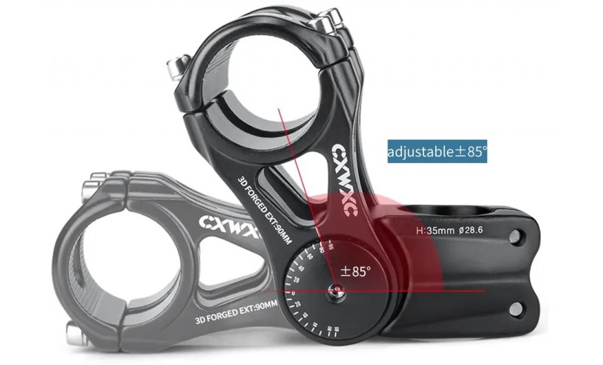 Вынос CXWXC AS822 31,8x110mm. регулируемый, черный 3