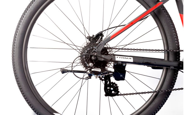 Фотографія Велосипед Trinx M600 Elite 27,5" розмір М рама 18 2022 Matt-Black-White-Red 6