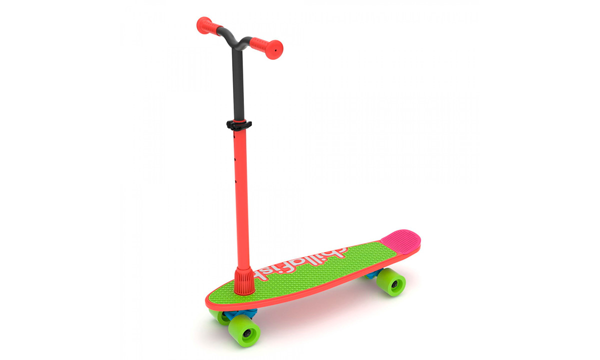 Самокат-скейтборд Chillafish Skatieskootie 2в1 2021 Розовый