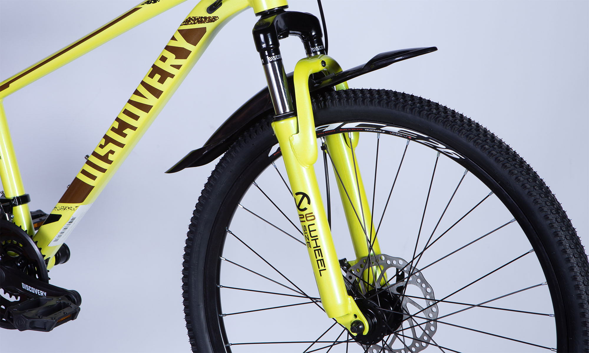 Велосипед Discovery BASTION DD CS 26", размер XS, рама-13" 2025, желтый 4