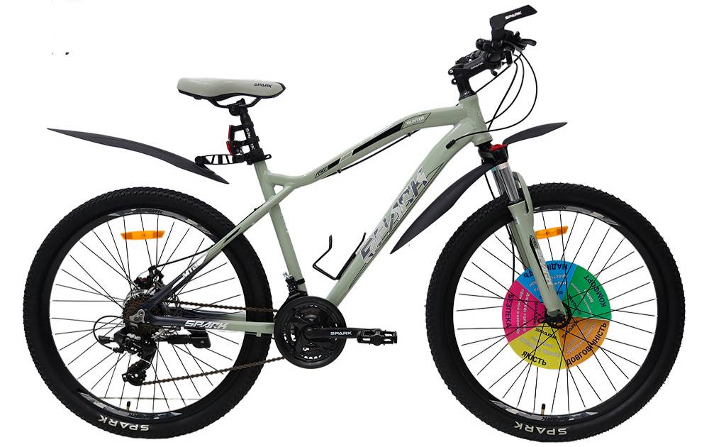 Фотография Велосипед SPARK HUNTER 26" размер М рама 18" 2024 Серый