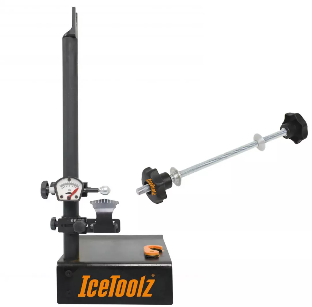 Фотография Станок Ice Toolz E129T для спицовки колёс с адаптером E127T под полые оси 