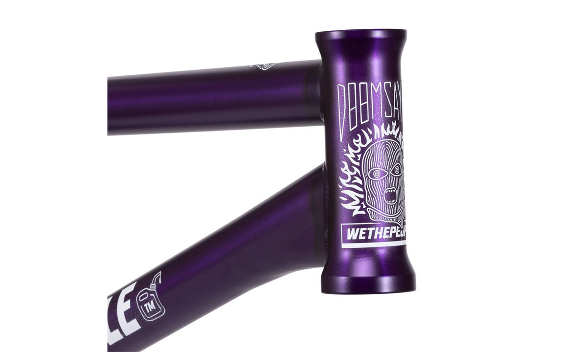 Рама WeThePeople DOOMSAYER 20.5"TT Jordan Godwin Signature, хромомолибден, фиолетовая 3