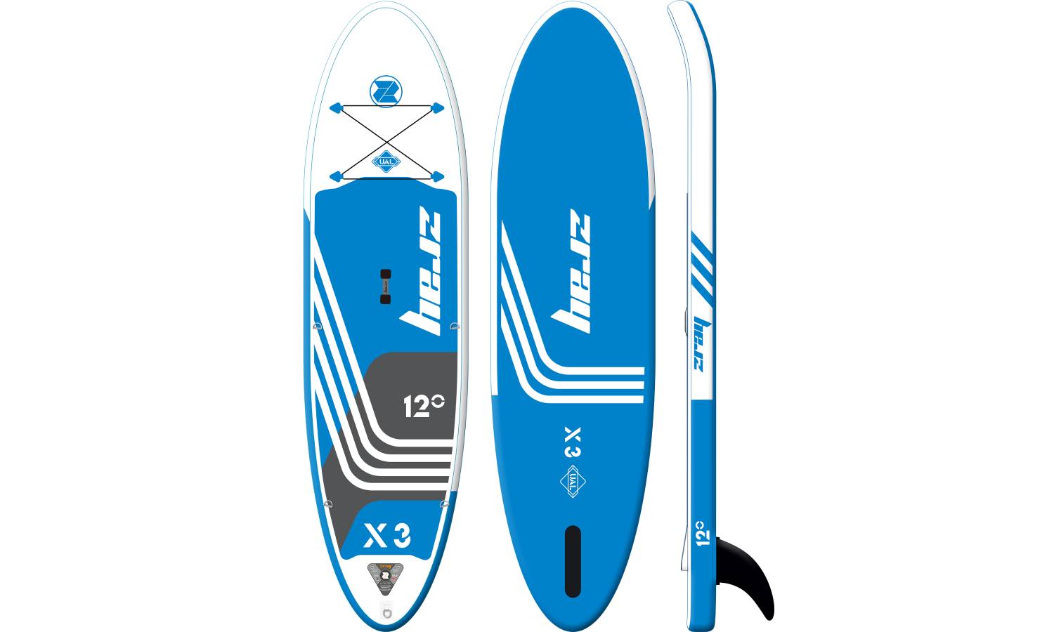 Сапборд Z-Ray X-RIDER EPIC X3 размеры 12'*32"*6" 2024 5