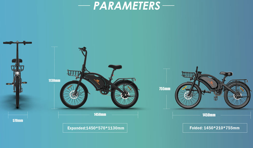 Электровелосипед KUGOO KIRIN V1 PRO (350 Вт, 7,5 Ah, 48 В), 20", черный 2