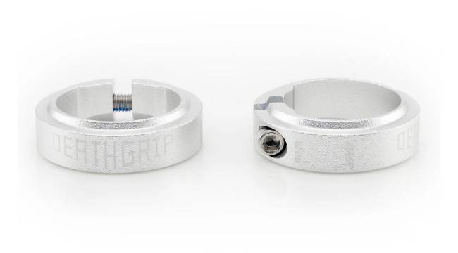 Замок на гріпси DMR DeathGrip2 Lock On Silver sand blasted 
