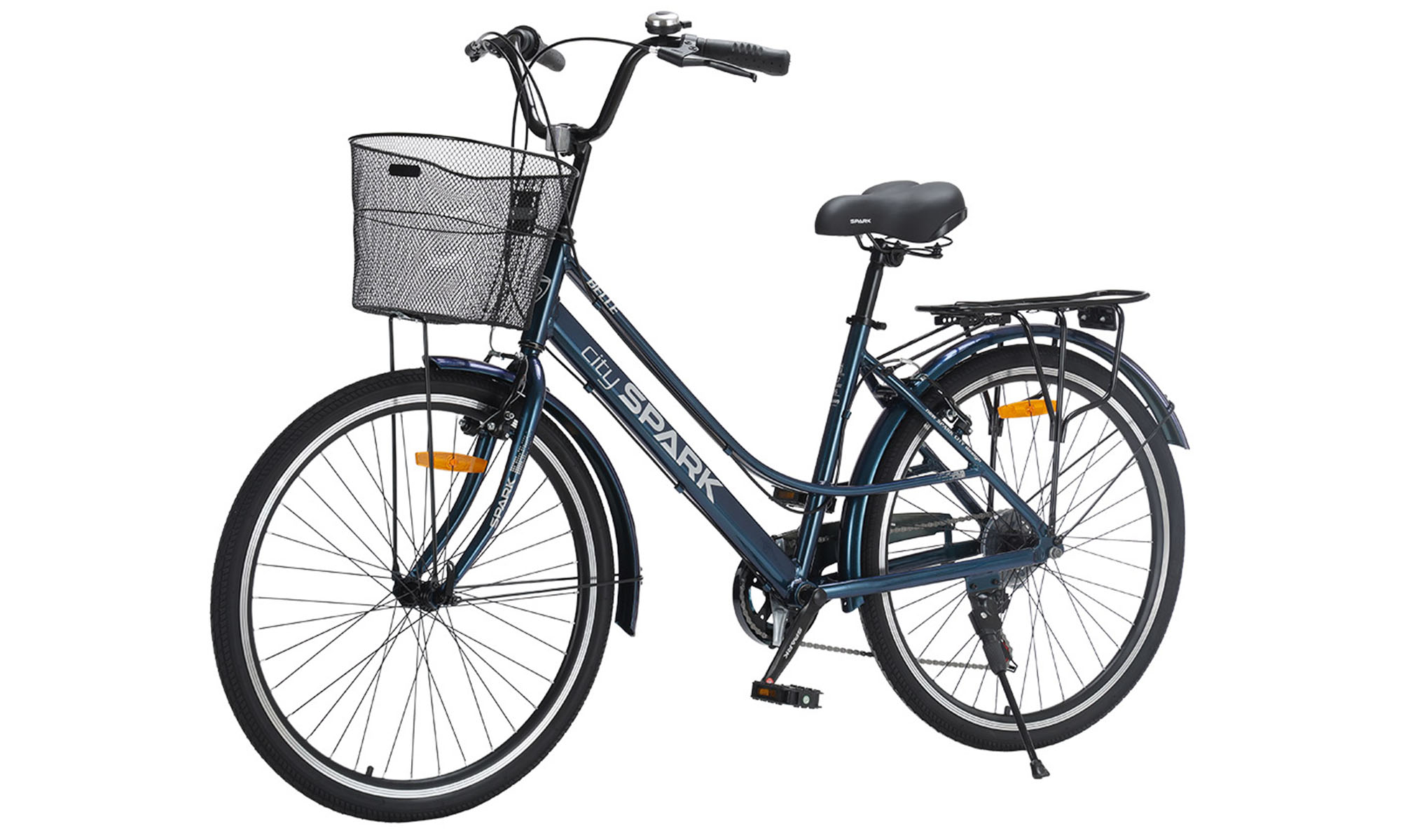 Велосипед SPARK CITY BELLE 26", размер M, рама 17", год 2026, темно-синий 3