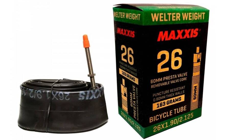 Камера MAXXIS WELTER WEIGHT 26X1.90/2.125 Ниппель - Presta 60mm Камера MAXXIS WELTER WEIGHT 26X1.90/2.125 Ниппель - Presta 60mm