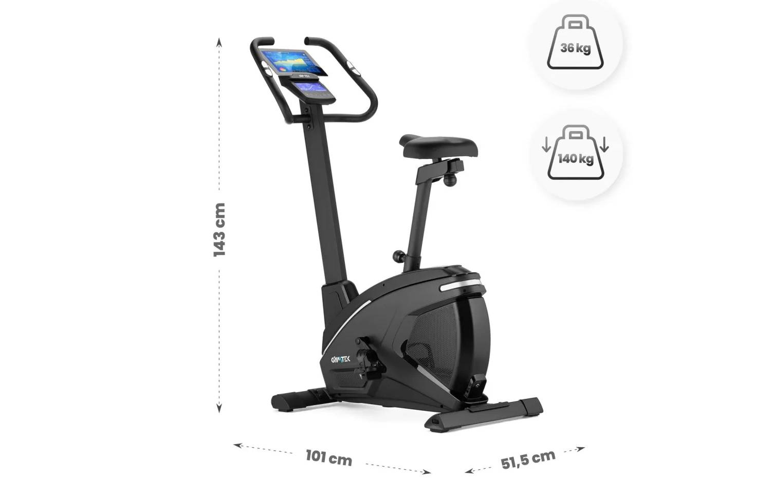 Велотренажер Gymtek XB2600 електромагнітний чорно-сірий 2 Велотренажер Gymtek XB2600 електромагнітний чорно-сірий 2