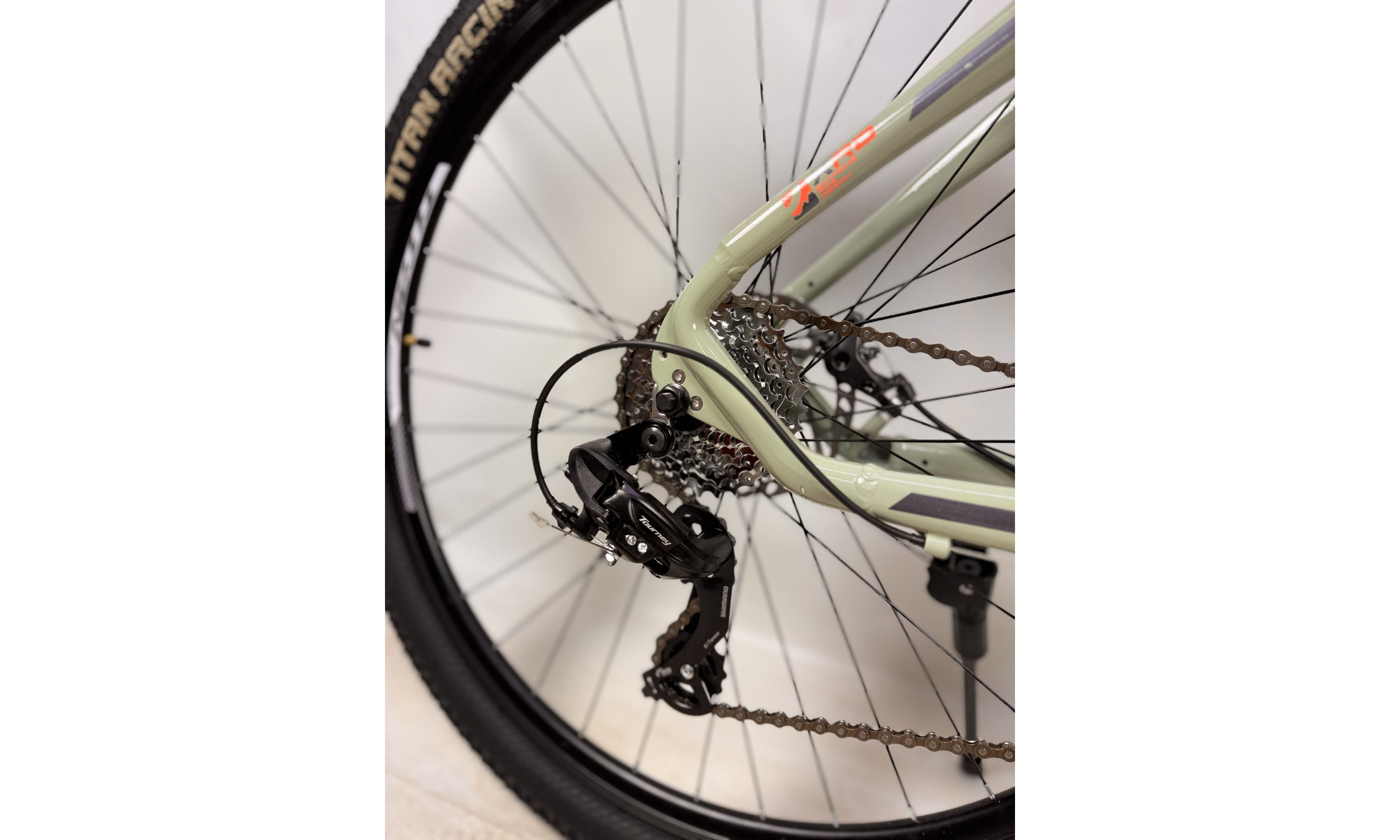 Велосипед Titan FOX 29", розмір XL, рама 21", 2025, Сірий-Помаранчевий 2