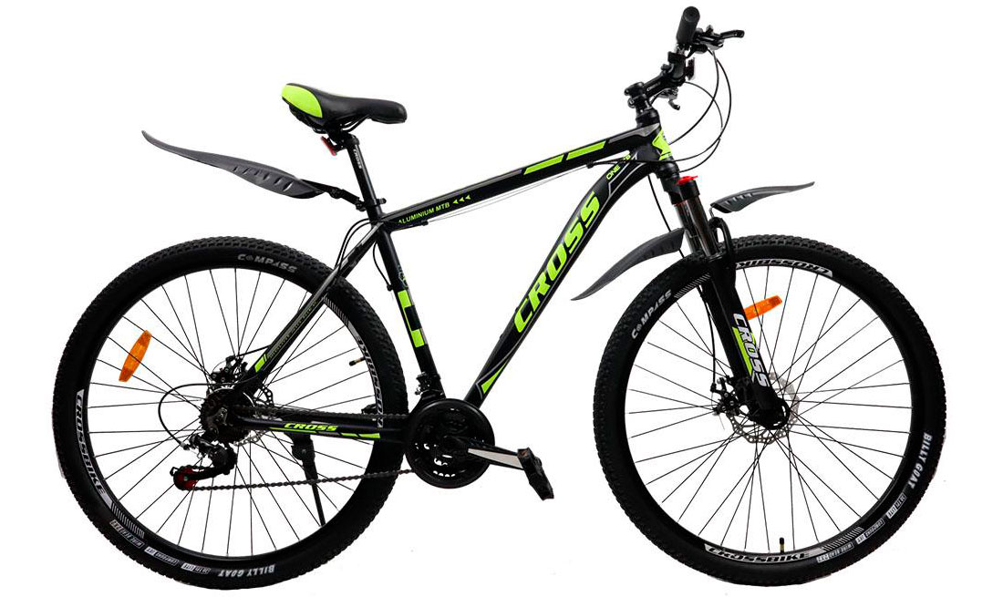 Фотография Велосипед Cross Hunter 27.5" размер М рама 17 2022 Черный-Желтый