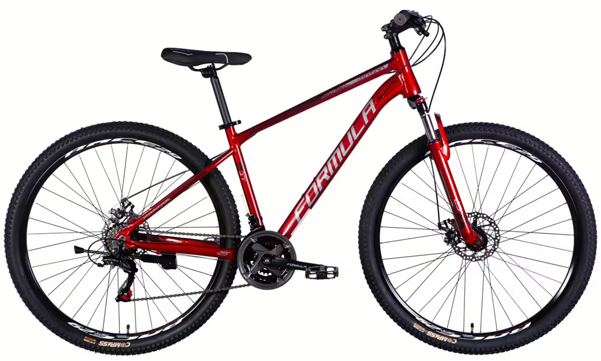 Велосипед Formula MOTION DD FR 29", размер M, рама-17", год 2026, красный с серым 