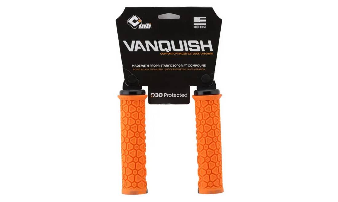 Гріпси ODI Vanquish v2.1 Lock-On MTB Closed End Orange/Black 4