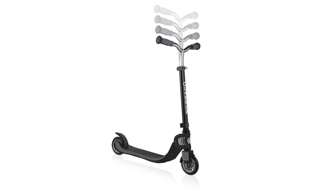 Самокат GLOBBER FLOW FOLDABLE 125, черно-серый, 6+ 3