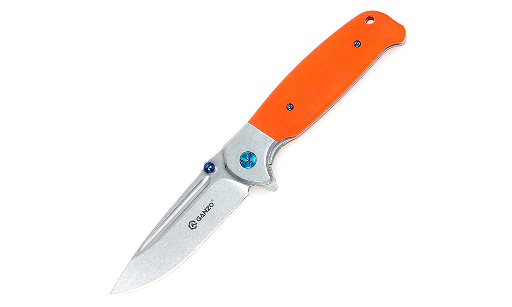 Фотография Складной нож Ganzo G7522 оранжевый 