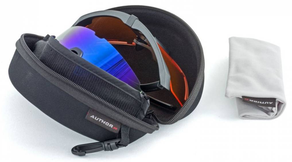 Очки солнцезащитные Author ZX8 Orange 65 & BlueRevo 13, матово серая оправа 2