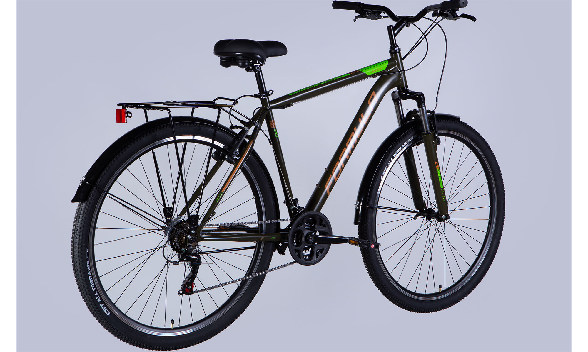 Велосипед Formula MAGNUM DD FR 28", розмір L, рама 20,5", 2025, чорно-зелений 6