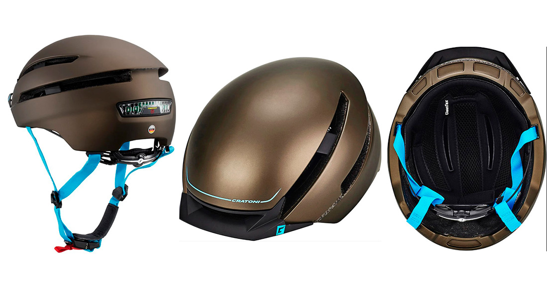 Велошлем Cratoni C-Loom розмір M (53-58 см), Коричнево-блакитний 2