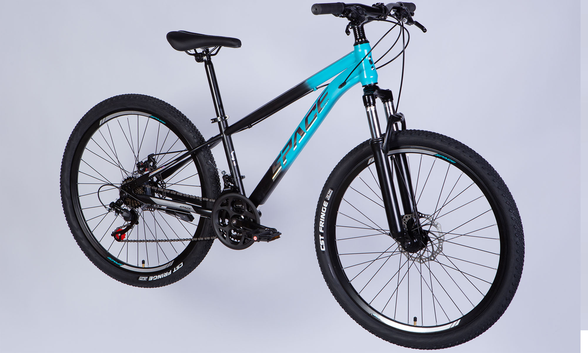 Велосипед SPACE MARS DD FR 26", ST, розмір XS, рама 13" 2025, бірюзово-чорний 5
