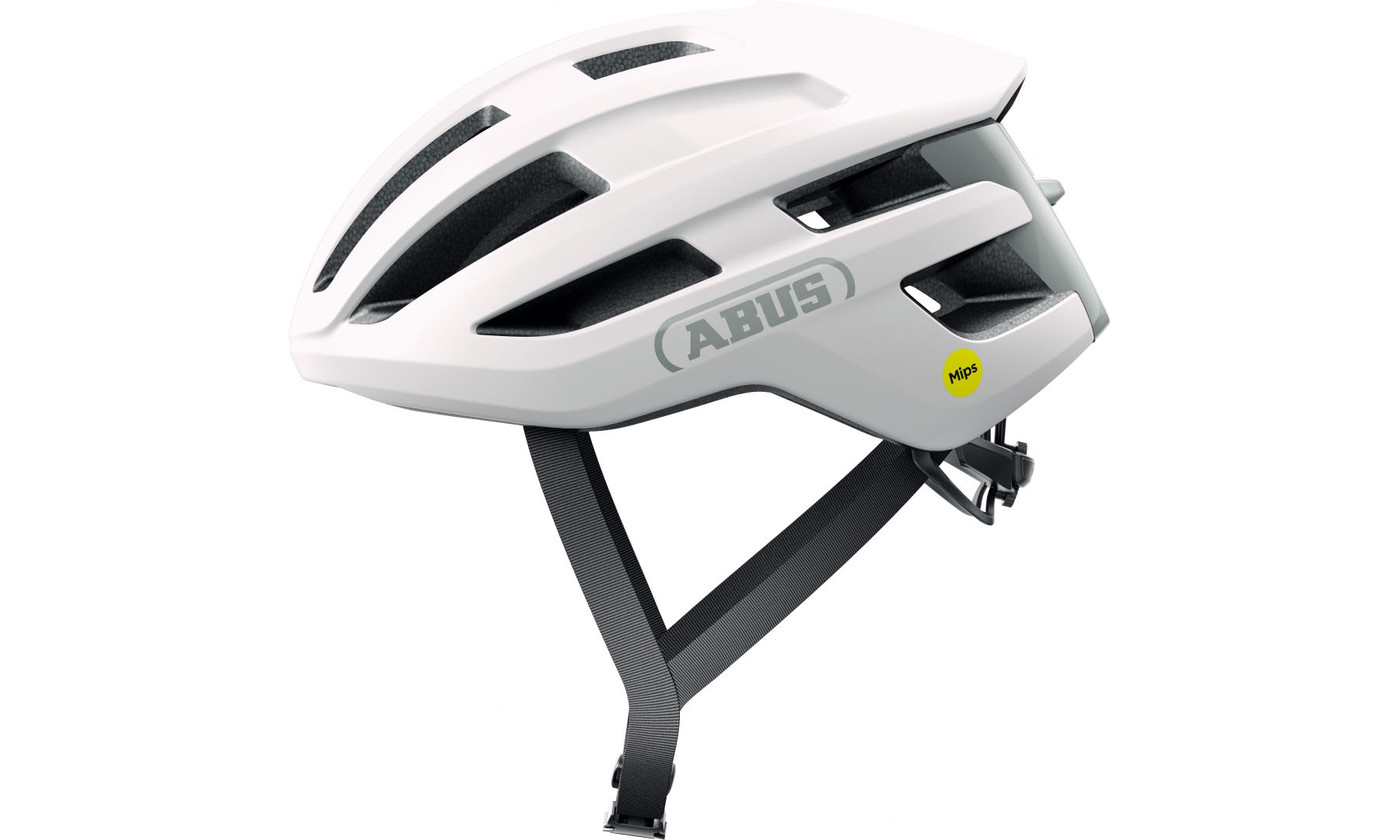 Велошолом спортивний ABUS POWERDOME MIPS Polar White, розмір M (54-58 см), білий 
