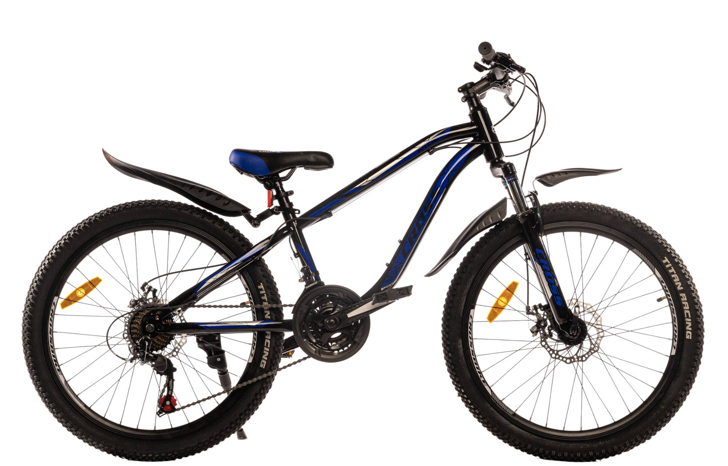 Фотографія Велосипед Cross RIDER 24" розмір XXS рама 12 2022 Чорний-Синій 