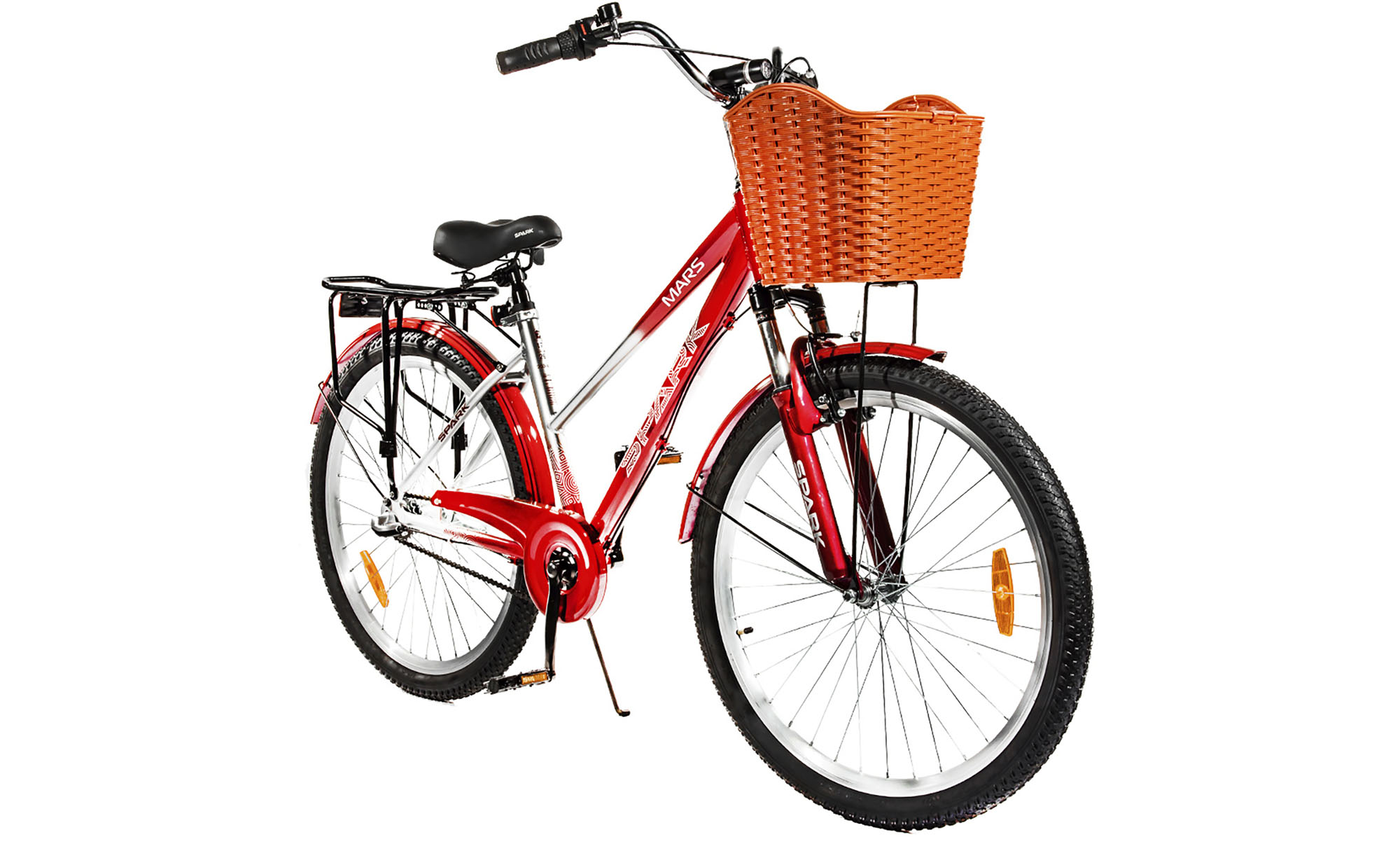 Велосипед SPARK PLANET-3 MARS 26", размер M, рама 17", год 2025, красно-белый 4