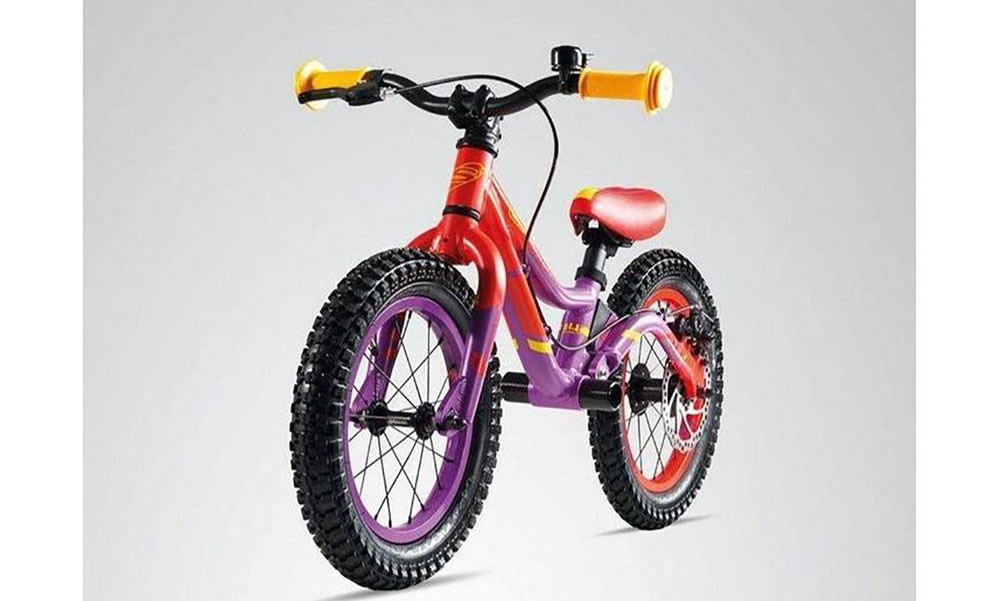 Беговел SCOOL pedeX dirt 14" фиолетово-красный 2