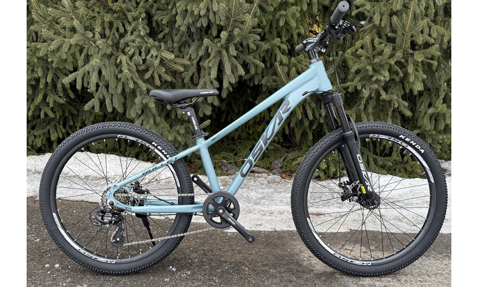 Велосипед Oskar BULLET 26", размер XS, рама 13, рік 2026, сіро-блакитний матовий 