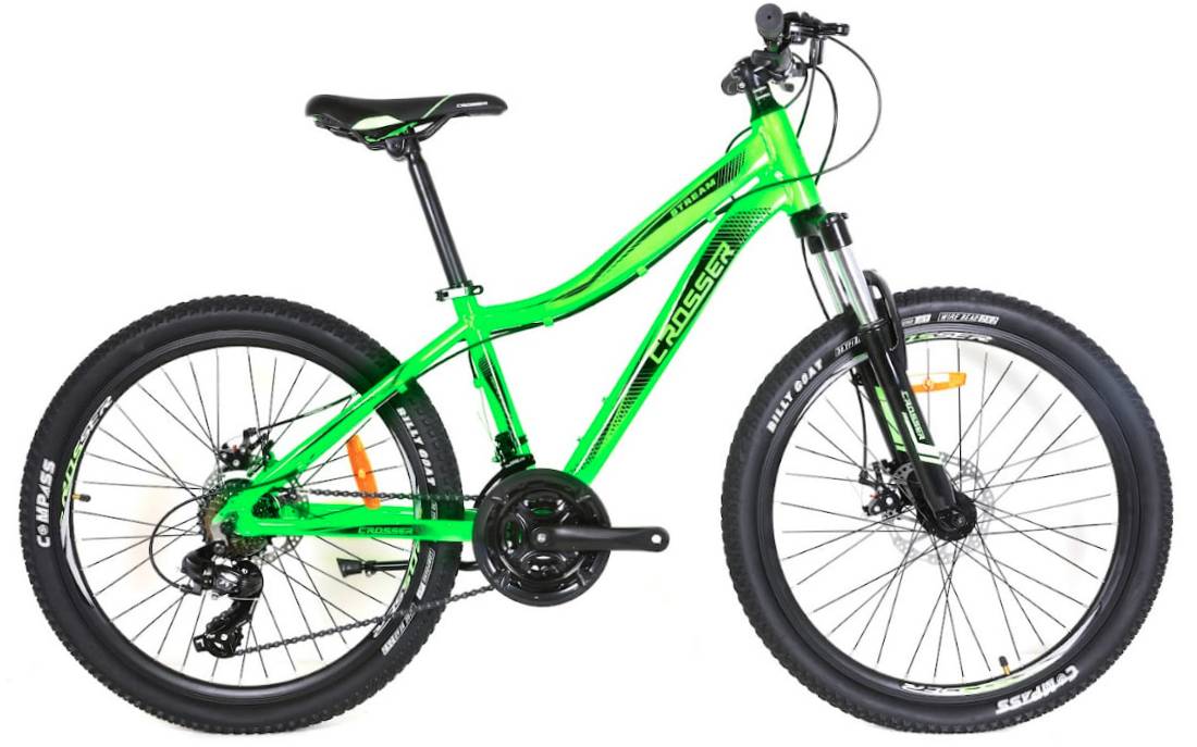 Фотография Велосипед Crosser Stream 26" размер S рама 16 2021 Зеленый