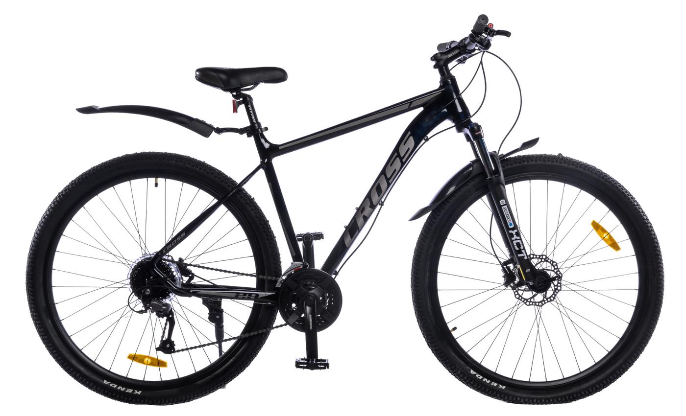 Фотография Велосипед Cross Galaxy 29" размер L рама 20" 2022 Серо-черный